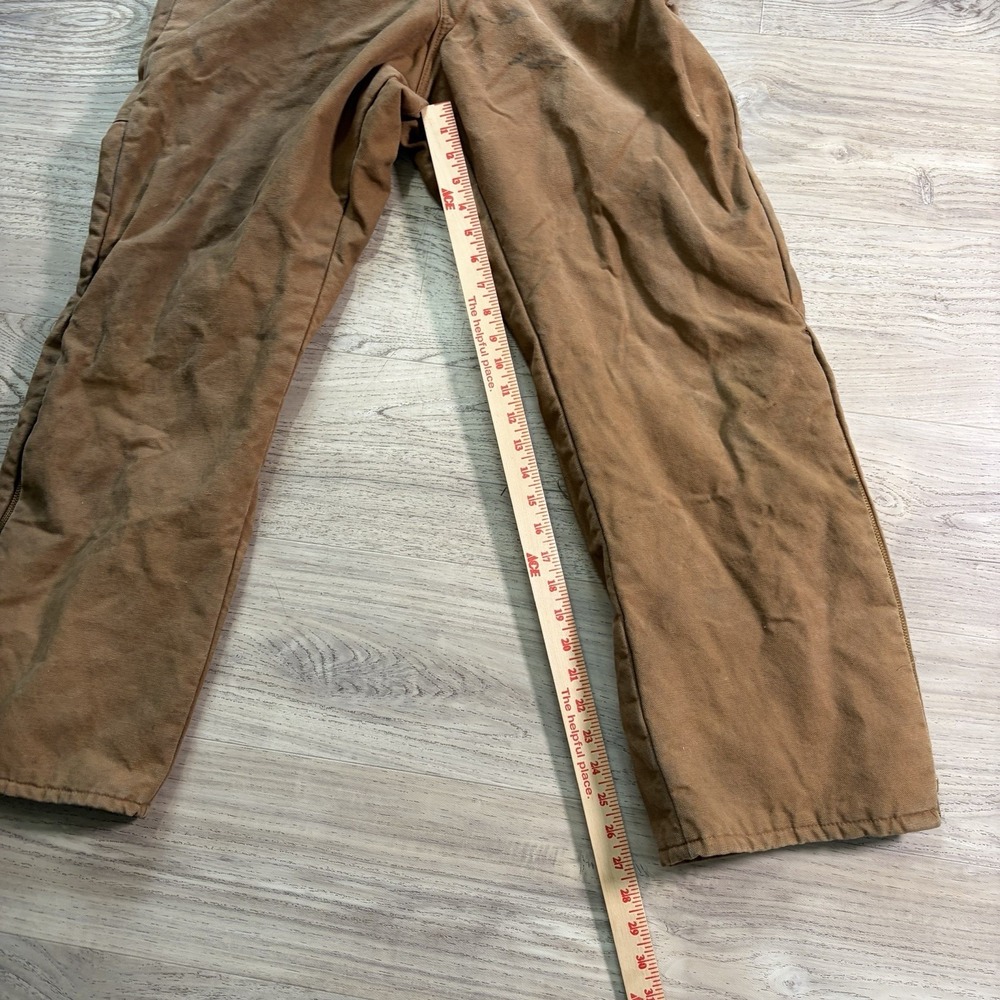 Vtg Walls Coveralls Brown Blizzard Puff Insulated Workwear Mens Sz Large Reg - Picture 6 of 15